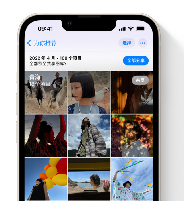 东山苹果维修网点分享在 iPhone 上使用共享图库 