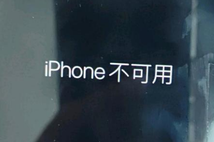 东山苹果服务网点分享锁屏界面显示“iPhone 不可用”如何解决 